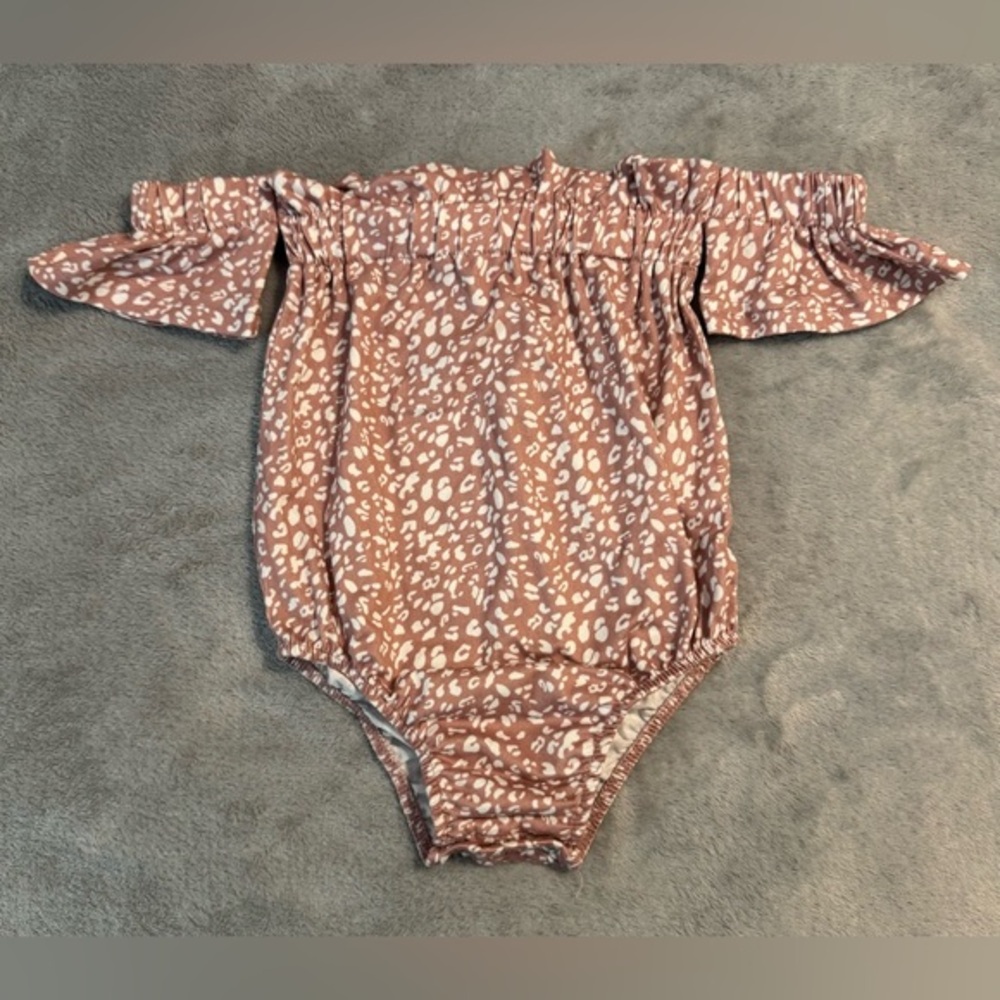 Bailey's Blossoms Off The Shoulder Leotard Onesie